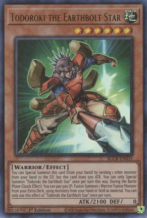 Todoroki the Earthbolt Star (Ultra Rare) [BLCR-EN035] 1st Edition