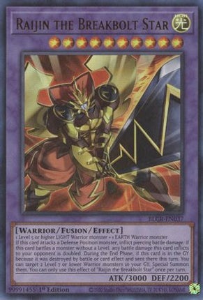 Raijin the Breakbolt Star (Ultra Rare) [BLCR-EN037] 1st Edition