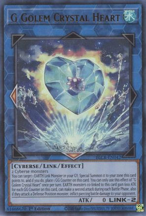 G Golem Crystal Heart (Ultra Rare) [BLCR-EN042] 1st Edition