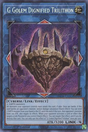 G Golem Dignified Trilithon (Secret Rare) [BLCR-EN045] 1st Edition