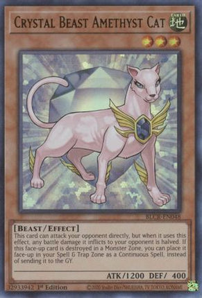 Crystal Beast Amethyst Cat (Ultra Rare) [BLCR-EN048] 1st Edition