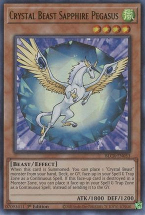 Crystal Beast Sapphire Pegasus (Ultra Rare) [BLCR-EN053] 1st Edition