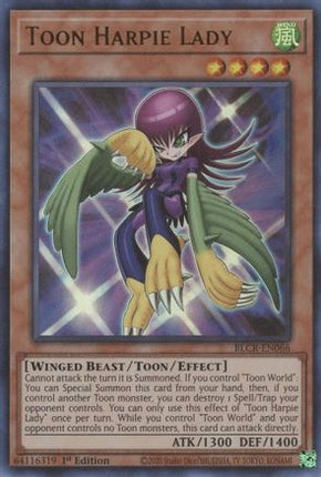 Toon Harpie Lady (Ultra Rare) [BLCR-EN066] 1st Edition