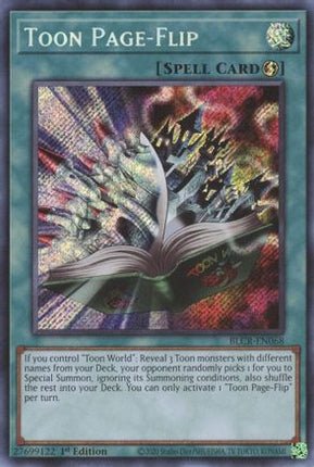 Toon Page-Flip (Secret Rare) [BLCR-EN068] 1st Edition