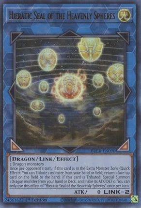 Hieratic Seal of the Heavenly Spheres (Ultra Rare) [BLCR-EN090] 1st Edition