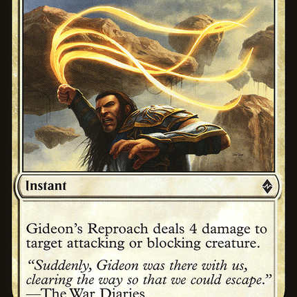 Gideon's Reproach [Battle for Zendikar]