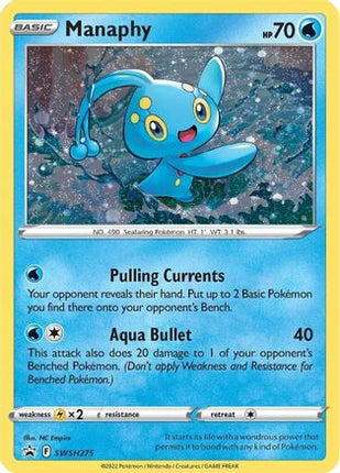 Manaphy - SWSH275 - SWSH275/null [SWSH: Sword & Shield Promo Cards] Holofoil