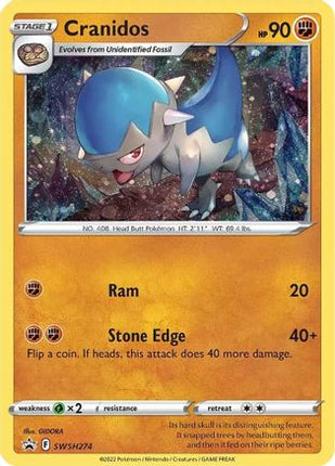 Cranidos - SWSH274 - SWSH274/null [SWSH: Sword & Shield Promo Cards] Holofoil