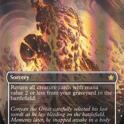 Raise the Past (Borderless) [Foundations] Mana Foil