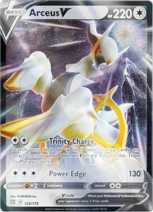 Arceus V - 122/172 (Metal Card) [Miscellaneous Cards & Products] Holofoil