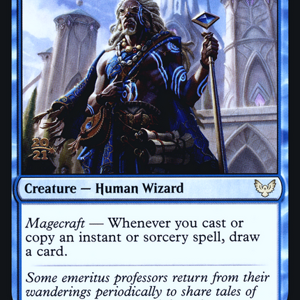 Archmage Emeritus [Strixhaven: School of Mages Promos] Prerelease Foil