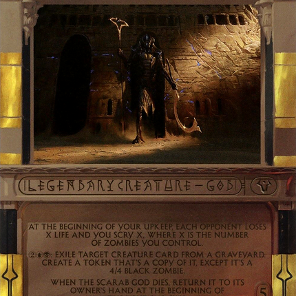 The Scarab God (Borderless) [Amonkhet Invocations] Foil