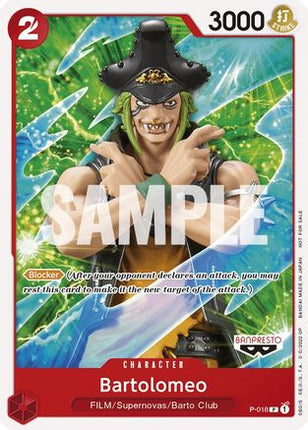 Bartolomeo (One Piece Film Red) (P-018) - One Piece Promotion Cards
