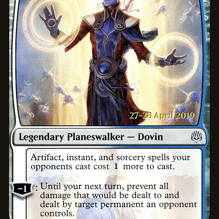 Dovin, Hand of Control [War of the Spark Promos] Prerelease Foil