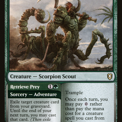 Tlincalli Hunter // Retrieve Prey [Commander Legends: Battle for Baldur's Gate]