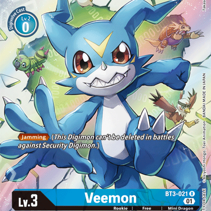 Veemon [BT3-021] (1-Year Anniversary Box Topper) [Promotional Cards]