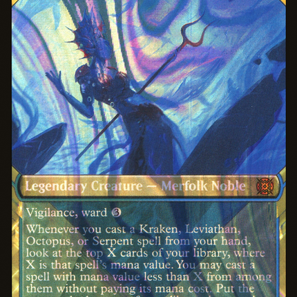 Kiora, Sovereign of the Deep (Showcase) [March of the Machine: The Aftermath] Halo Foil