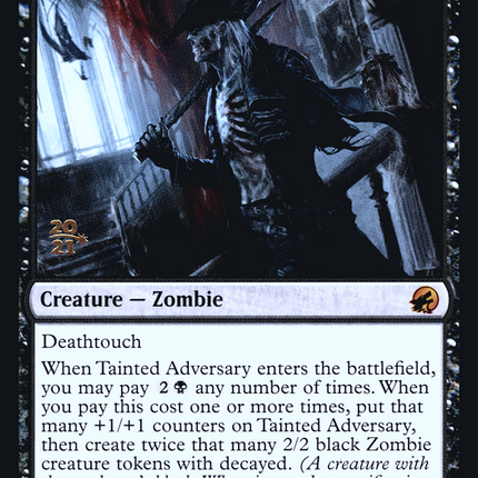 Tainted Adversary [Innistrad: Midnight Hunt Promos] Prerelease Foil
