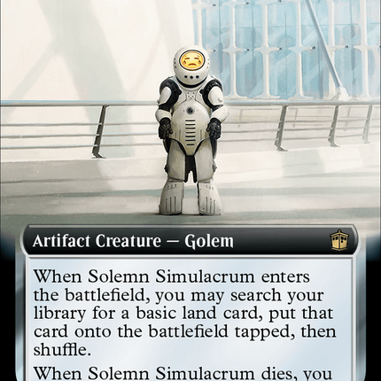 Solemn Simulacrum (Extended Art) [Doctor Who] Surge Foil
