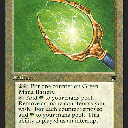 Green Mana Battery [Legends]