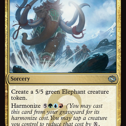 Mammoth Bellow [Tarkir: Dragonstorm] Foil