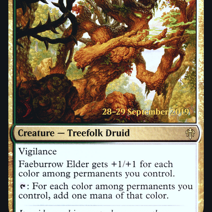 Faeburrow Elder [Throne of Eldraine Promos] Prerelease Foil