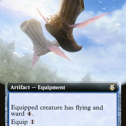 Winged Boots (Extended Art) [Forgotten Realms Commander]