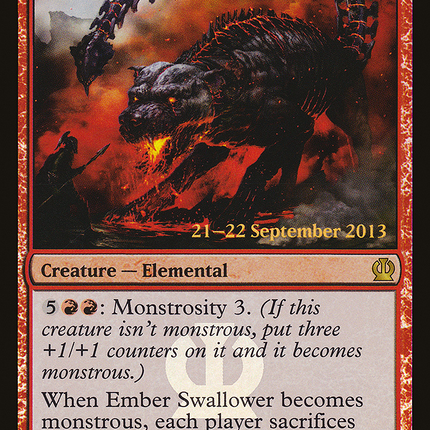 Ember Swallower [Theros Promos] Prerelease Foil
