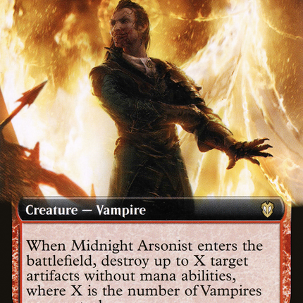 Midnight Arsonist (Extended Art) [Crimson Vow Commander]