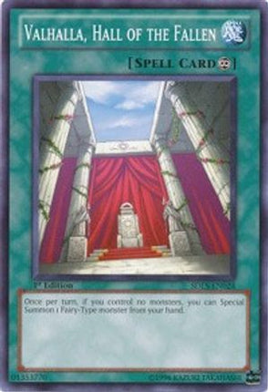Valhalla, Hall of the Fallen (Common / Short Print) [SDLS-EN024] Structure Deck: Lost Sanctuary 1st Edition