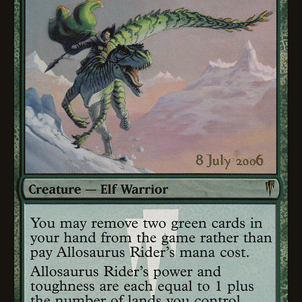 Allosaurus Rider [Coldsnap Promos] Prerelease Foil