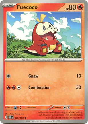 Fuecoco - 36/null [SV01: Scarlet & Violet Base Set] Reverse Holofoil