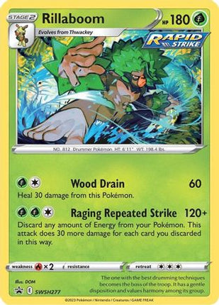 Rillaboom - SWSH277 - SWSH277/null [SWSH: Sword & Shield Promo Cards] Holofoil