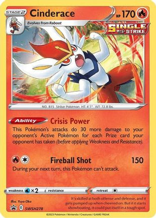 Cinderace - SWSH278 - SWSH278/null [SWSH: Sword & Shield Promo Cards] Holofoil