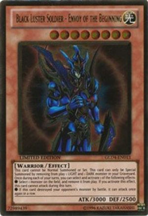 Black Luster Soldier - Envoy of the Beginning (Gold Rare) [GLD4-EN013] Gold Series 4: Pyramids Edition Limited
