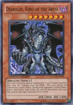 Diabolos, King of the Abyss (Common / Short Print) [GLD4-EN018] Gold Series 4: Pyramids Edition Limited