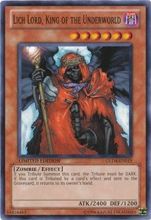 Lich Lord, King of the Underworld (Common / Short Print) [GLD4-EN019] Gold Series 4: Pyramids Edition Limited