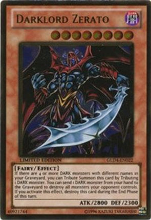 Darklord Zerato (Gold Rare) [GLD4-EN022] Gold Series 4: Pyramids Edition Limited