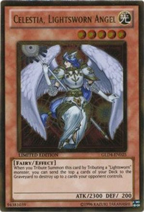 Celestia, Lightsworn Angel (Gold Rare) [GLD4-EN025] Gold Series 4: Pyramids Edition Limited