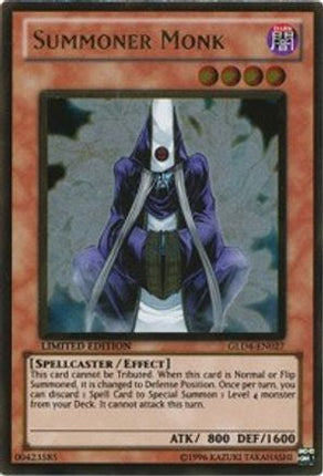 Summoner Monk (Gold Rare) [GLD4-EN027] Gold Series 4: Pyramids Edition Limited