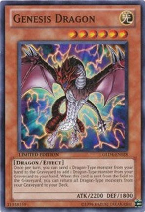 Genesis Dragon (Common / Short Print) [GLD4-EN028] Gold Series 4: Pyramids Edition Limited