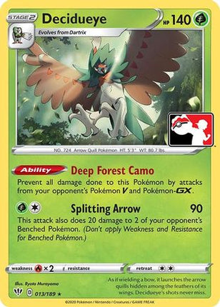 Decidueye 13- Prize Pack Series Cards