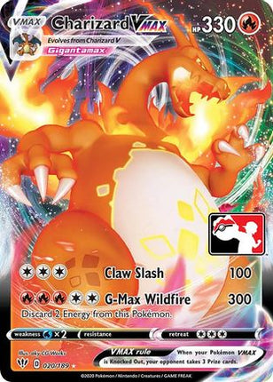 Charizard VMAX 20- Prize Pack Series Cards Holofoil