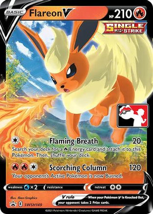 Flareon V SWSH149- Prize Pack Series Cards Holofoil