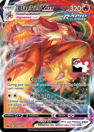 Blaziken VMAX (21) [Prize Pack Series Cards] Holofoil