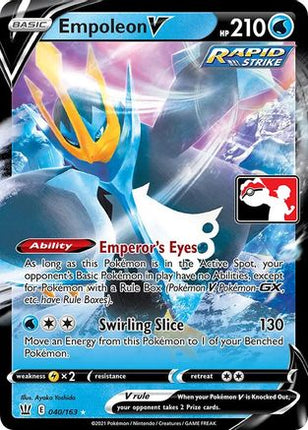 Empoleon V 40- Prize Pack Series Cards Holofoil
