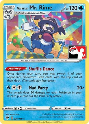 Galarian Mr. Rime 36- Prize Pack Series Cards