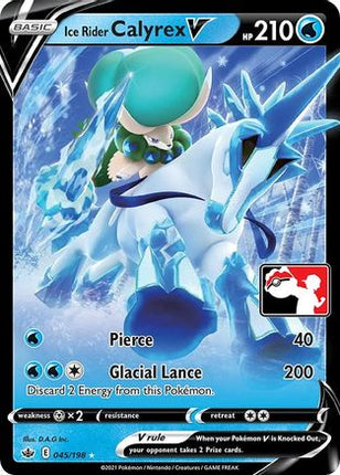 Ice Rider Calyrex V 45- Prize Pack Series Cards Holofoil