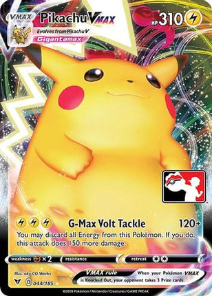 Pikachu VMAX 44- Prize Pack Series Cards Holofoil