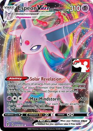 Espeon VMAX 65- Prize Pack Series Cards Holofoil